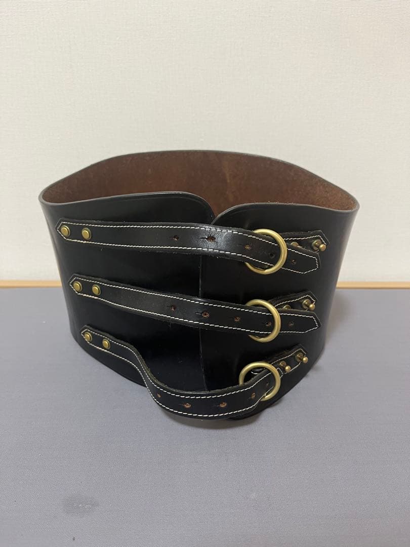 fumikauchida レザーベルト コルセット