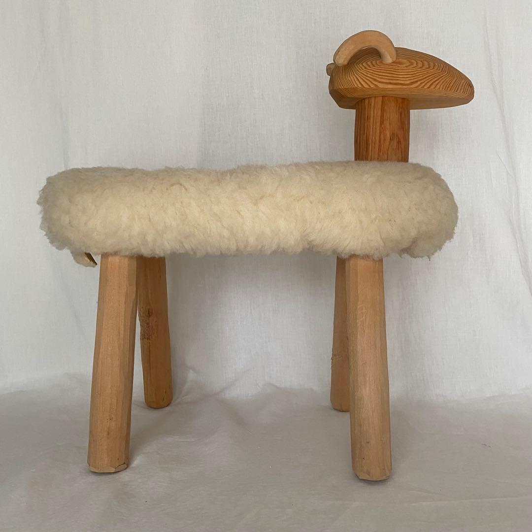 羊のスツール オブジェ 置物