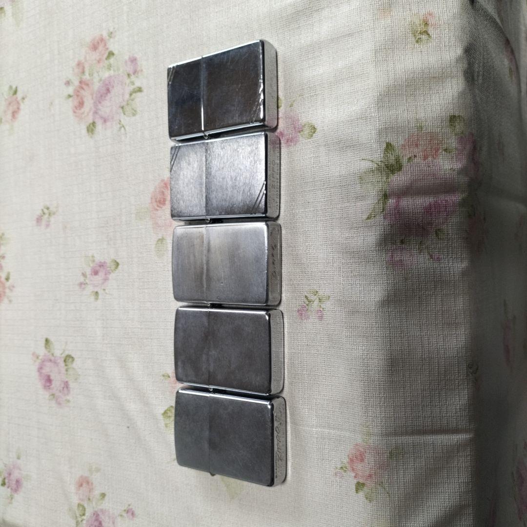 メタル製シルバー長方形オブジェ 5個セット