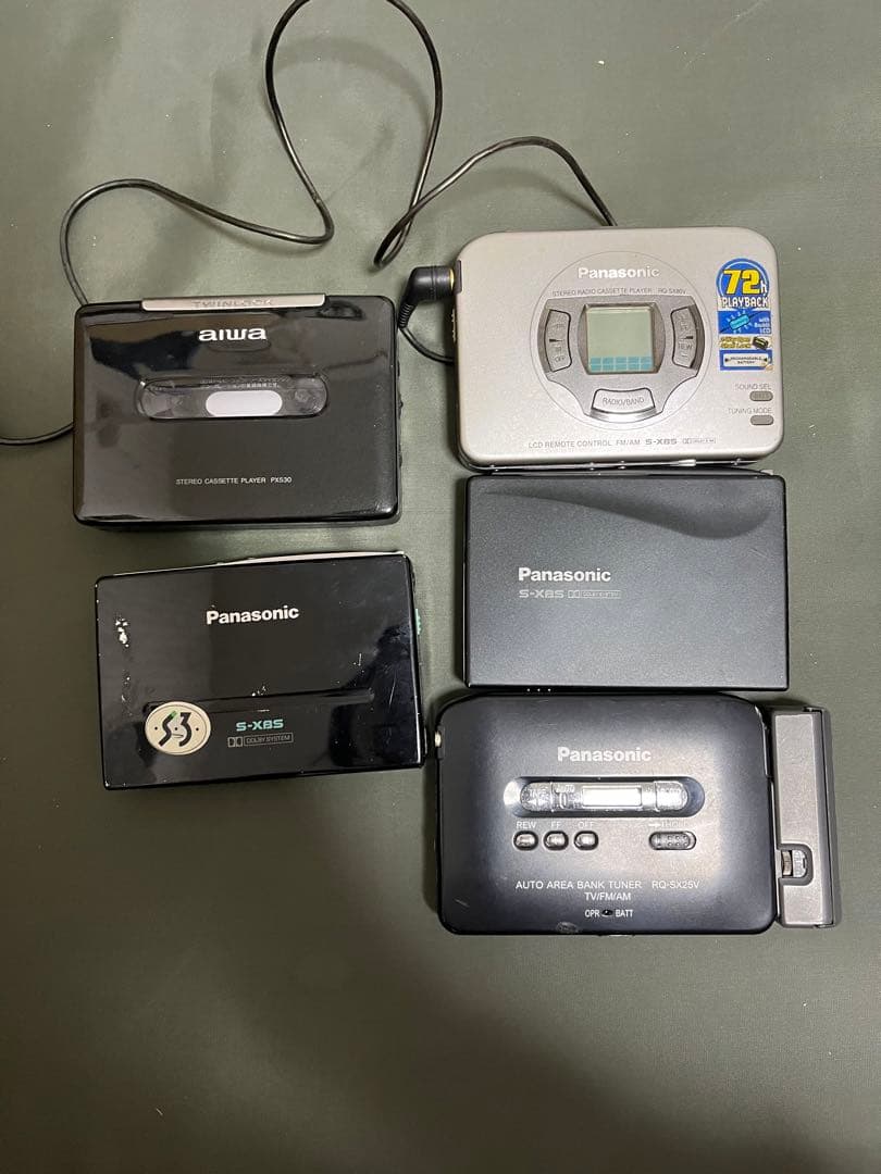 Panasonic /Aiwaカセットプレーヤー　まとめ売り5台