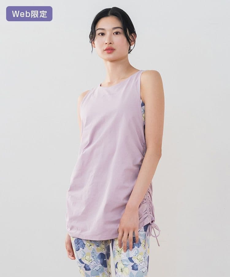 sukala ミックスフラワーセパレートタンクトップ