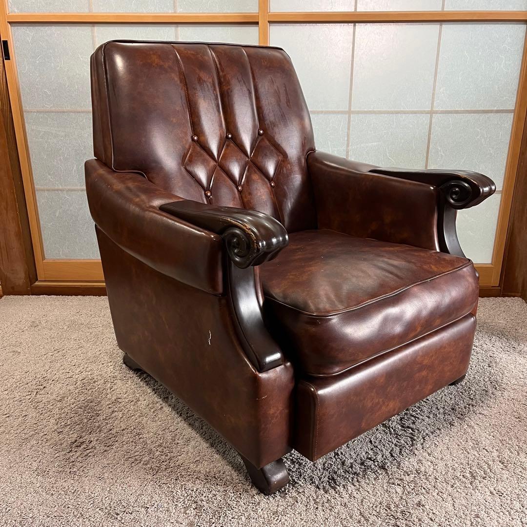 8/31まで！　コメント読んでください　高級　1人掛けソファー　アームレスト付き