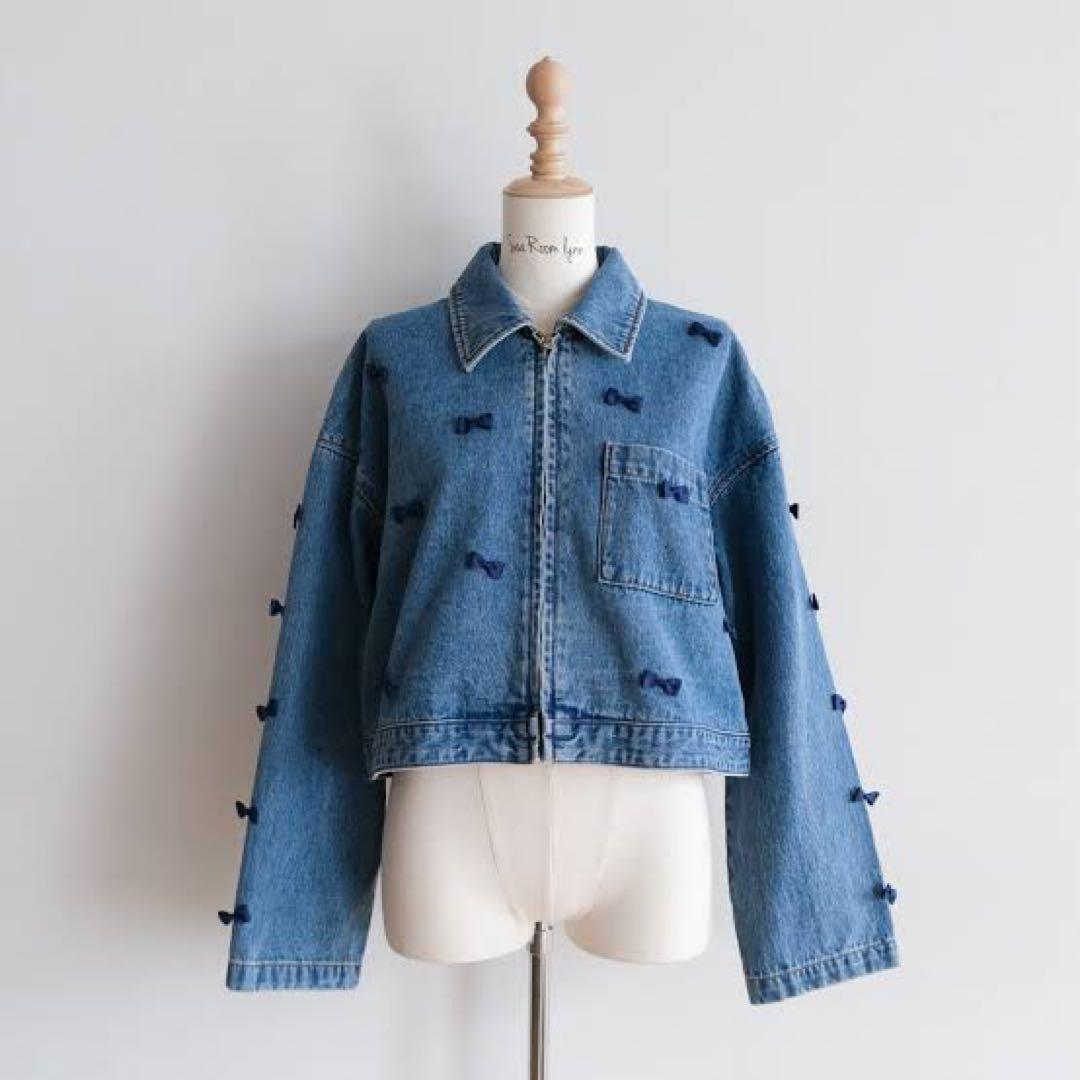 シールームリン　リボンデニムジャケット