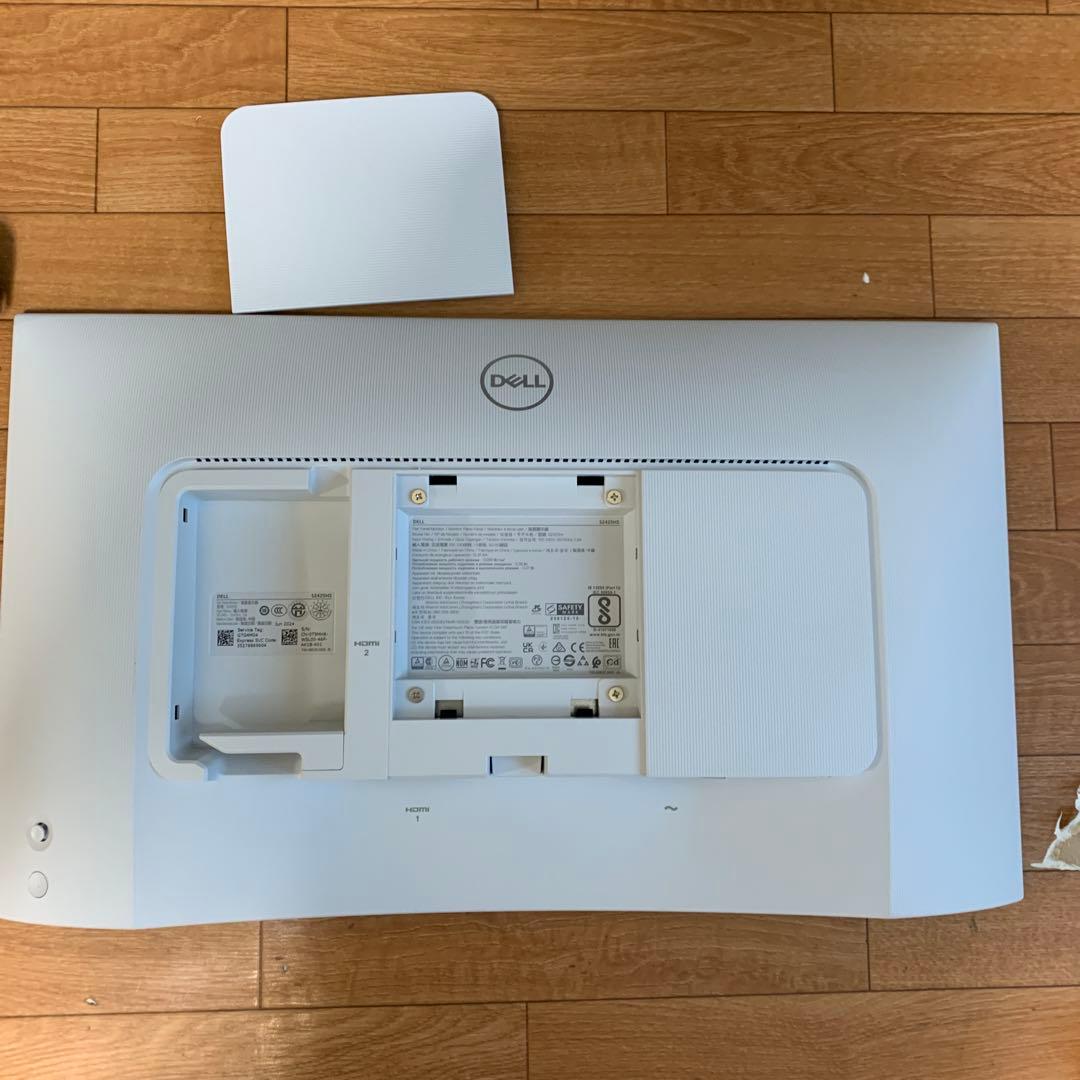 Dell 23.8インチ　ホワイトモニター　中古
