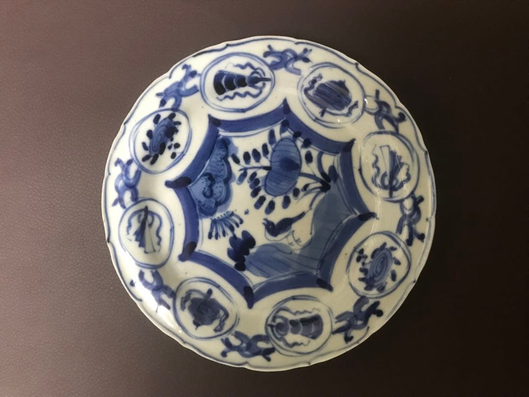 小坂大毅作　古染付皿　4客セット