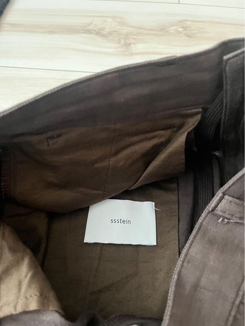 パンツ stein VIS/LI TWILL WIDE EASY TROUSERS