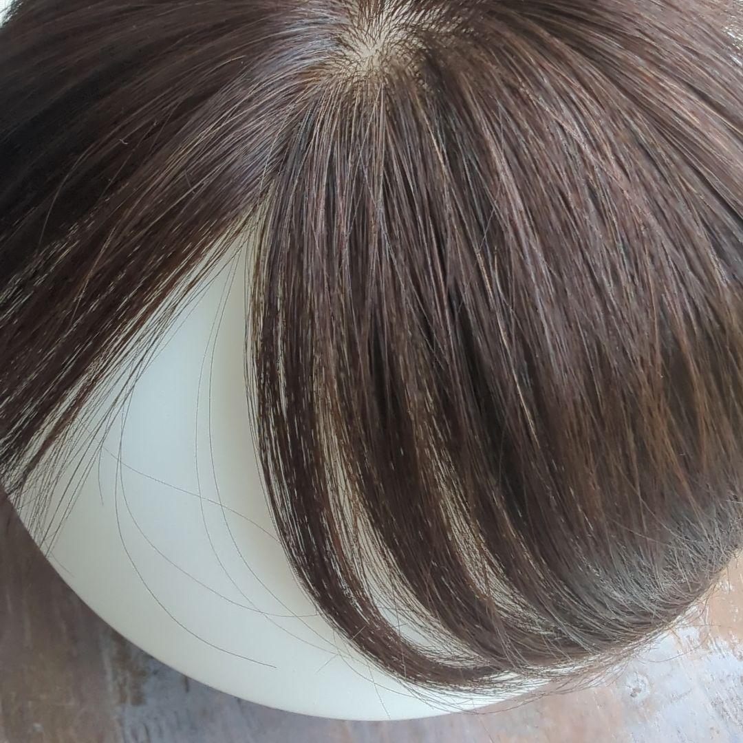 百合子ウィッグカモメ、前髪ありタイプ ナチュラルブラウン