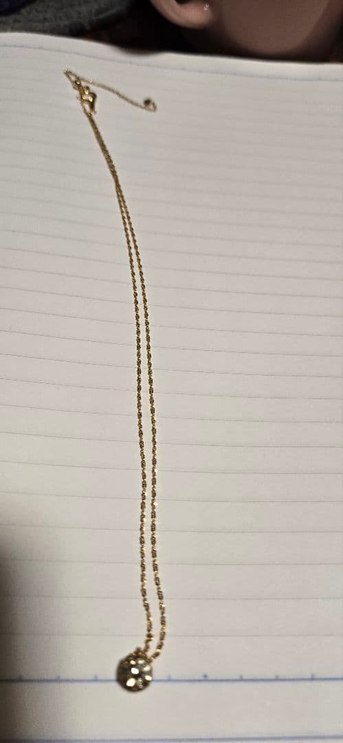 ゴールド ペンダント ネックレス　イエローダイヤモンド