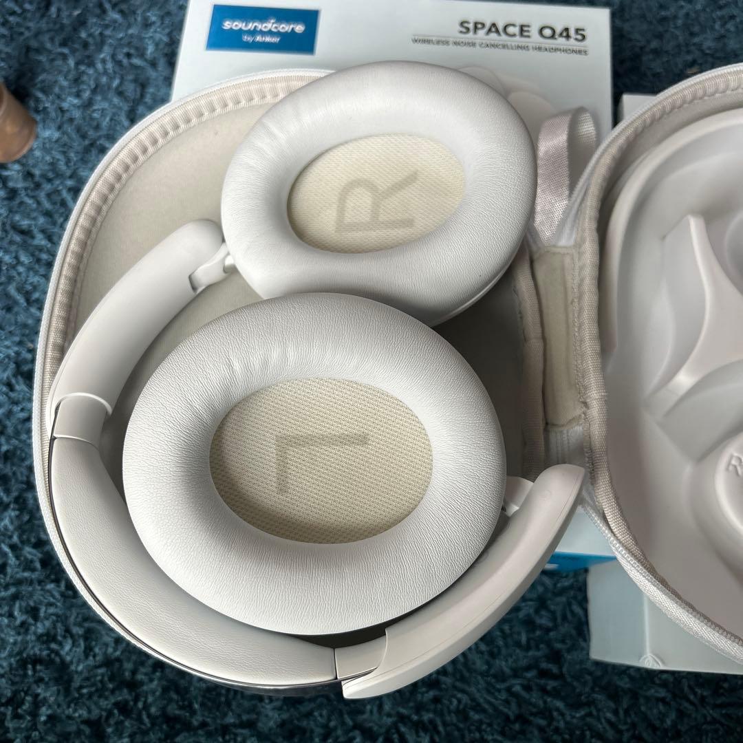 soundcore by Anker Space Q45 ワイヤレスヘッドホン白