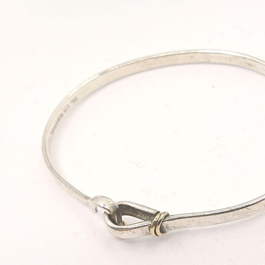 TIFFANY&Co. フック&アイ 18金コンビ バングル