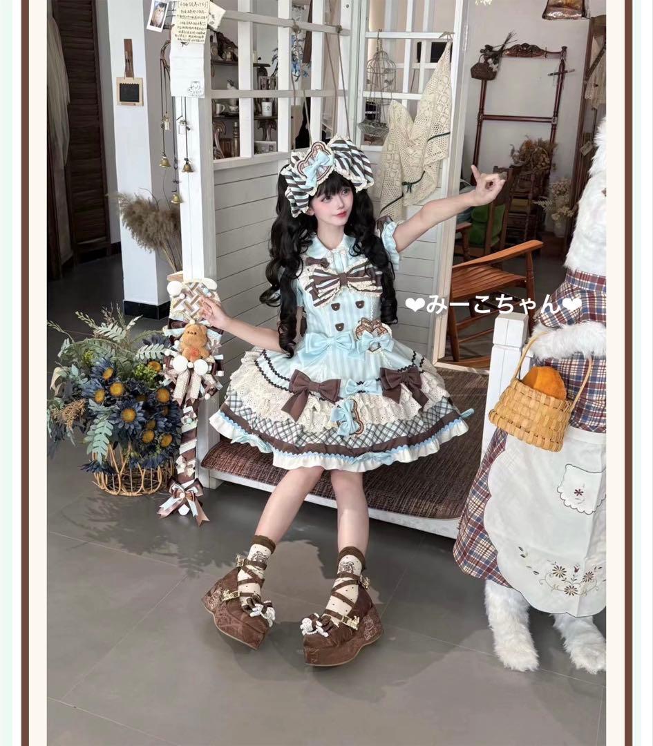 チョコミント　3点セット　甘ロリ　しゅくれどーる　ロリィタ　ロリータ