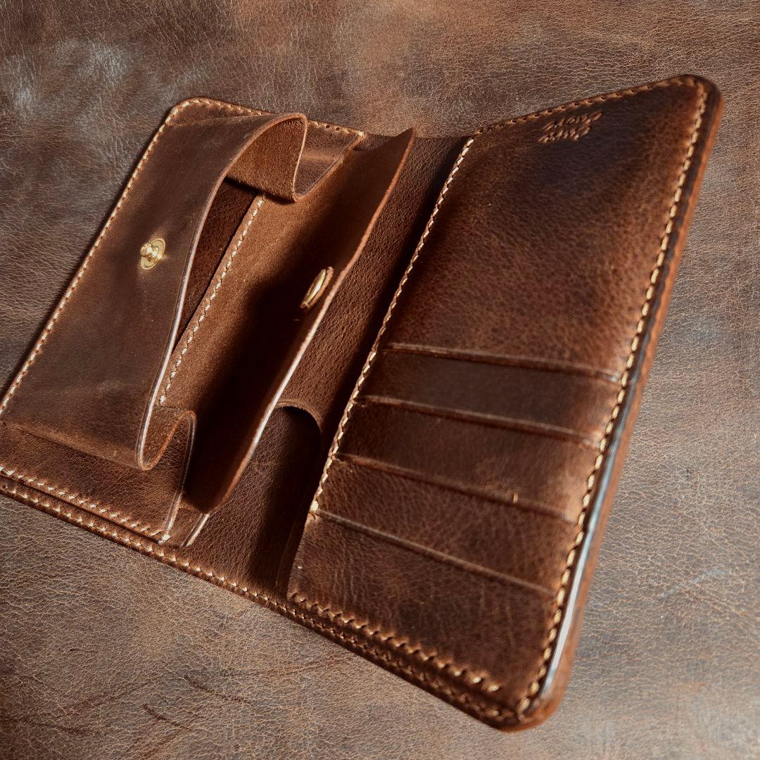 290 ミドルウォレット　イタリアンレザーMARIANO【ブラウン】