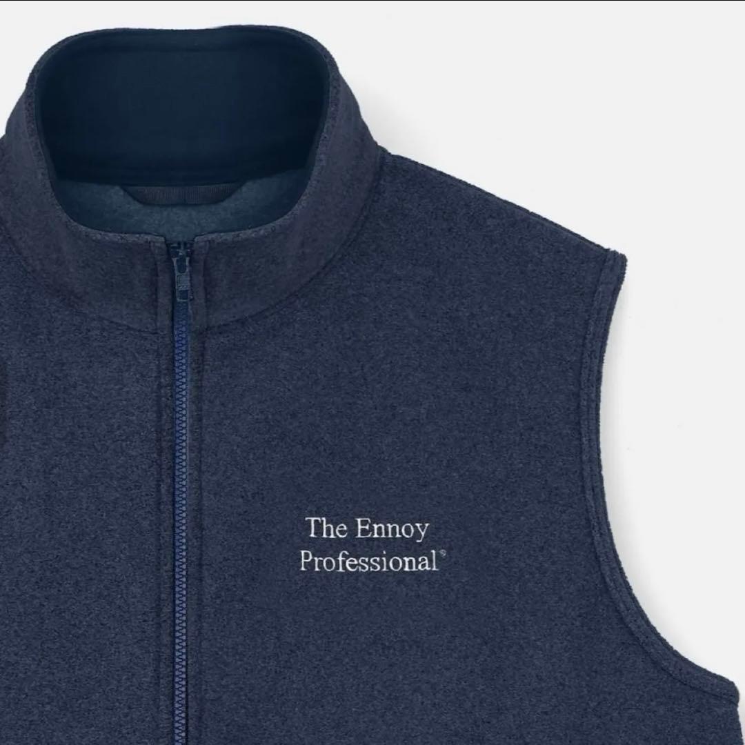 ENNOY エンノイ PROFESSIONAL FLEECE VEST NAVY