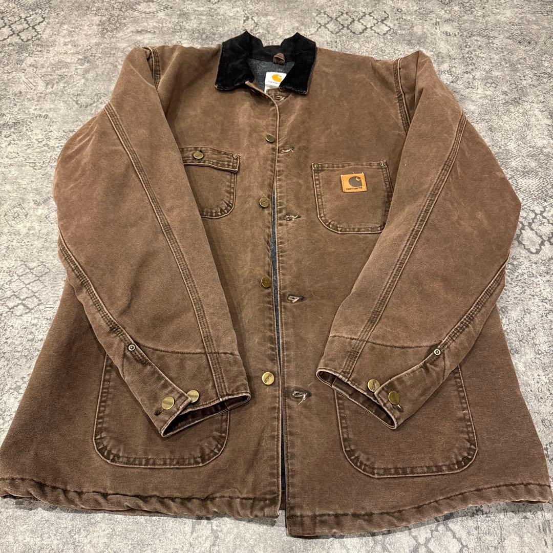 美品USA製 Carhartt ミシガンチョアコートOVY着◎