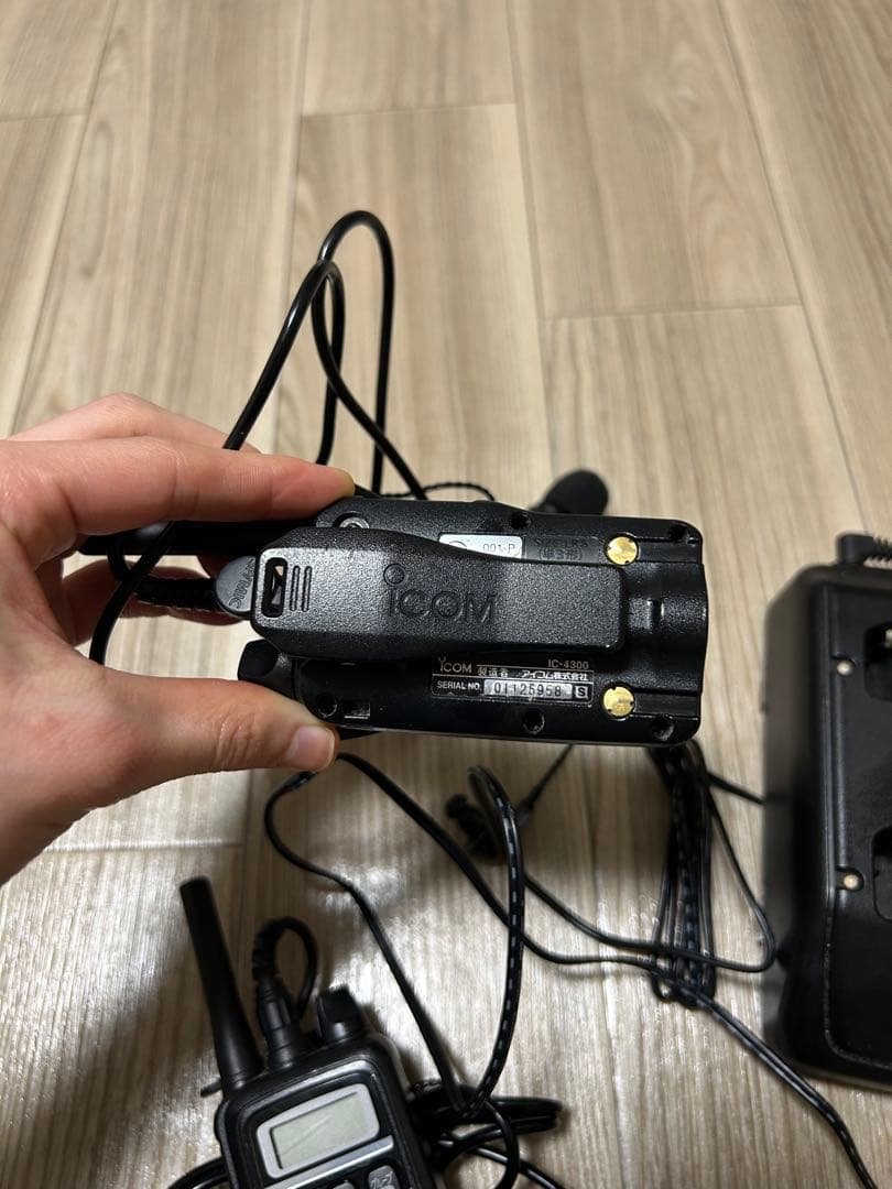 ICOM トランシーバー インカム 2個 充電器 セット