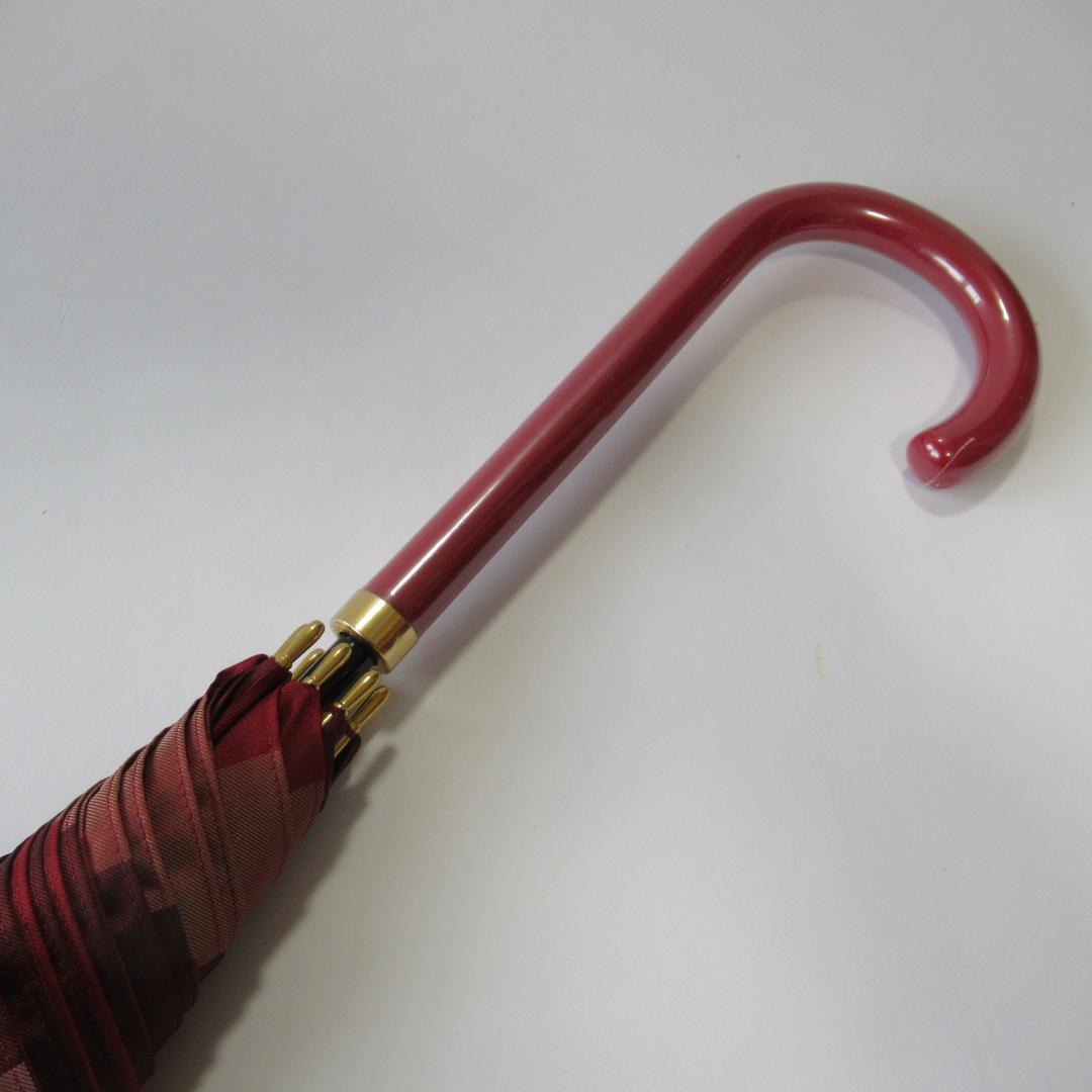 ブルーレーベルクレストブリッジレッド 雨傘 / 長傘 晴雨兼用 紫外線遮蔽1/2