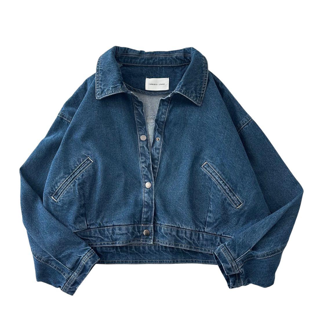 カプリシューレマージュ 24AW ショート デニム ジャケット ブルー F