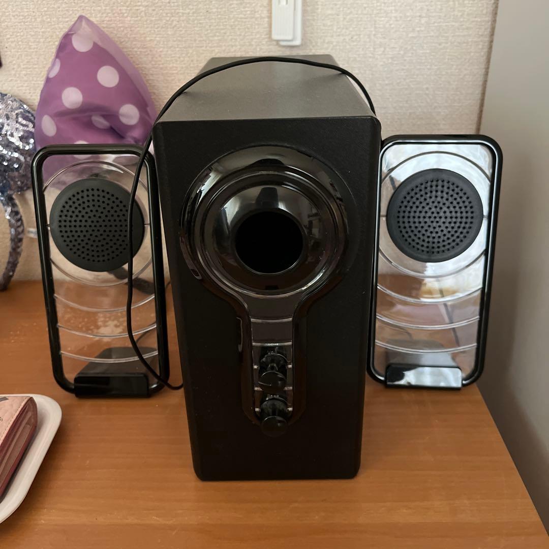 ブラック スピーカーセット サブウーファー付き