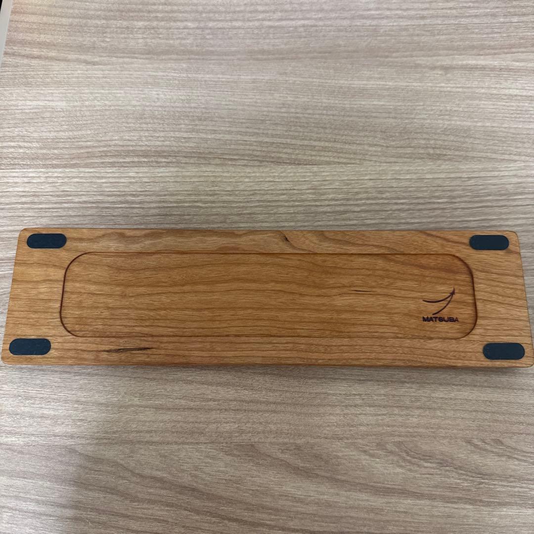 亀甲名栗木製パームレスト80mm パープルハート差込特別Ver.（松葉製作所製）