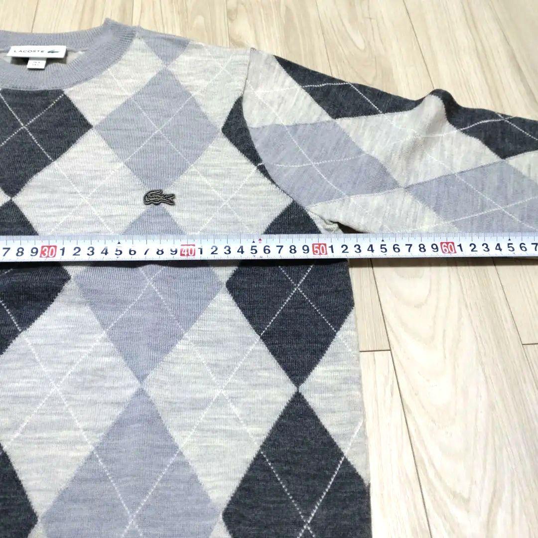 【週末セール】ラコステ　メンズセーター　ウール100% usL 新品未使用