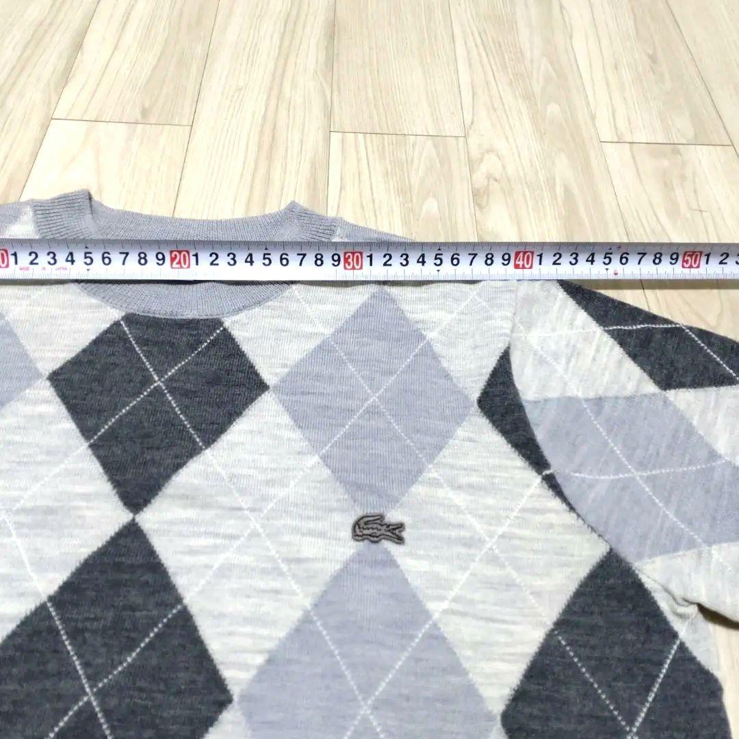 【週末セール】ラコステ　メンズセーター　ウール100% usL 新品未使用