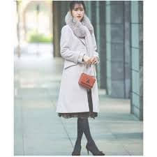 レッセパッセ チェスターコート　ファー ストール付き　新品