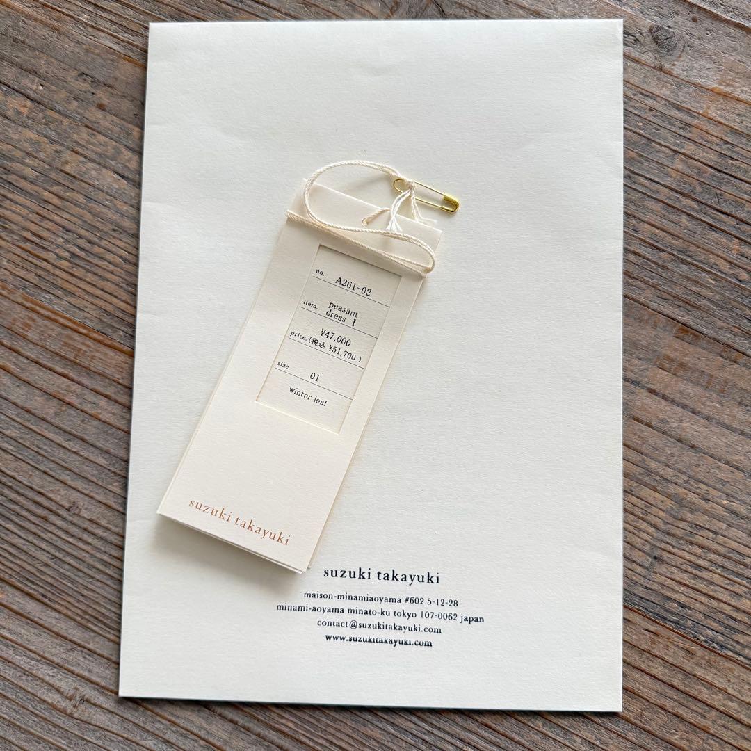 【2026新作】suzuki takayuki / peasant dress