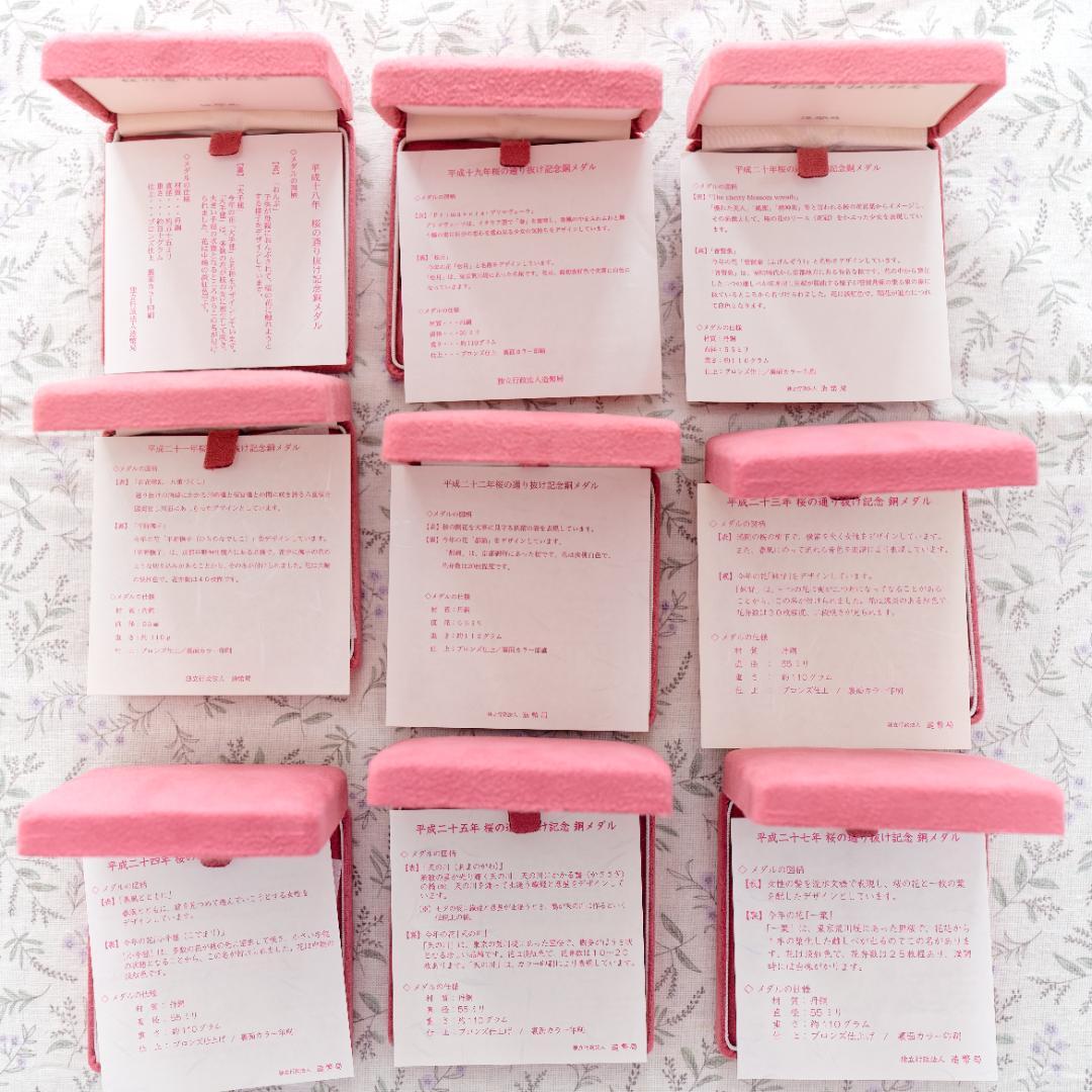桜の通り抜け記念銅メダル　９点セット