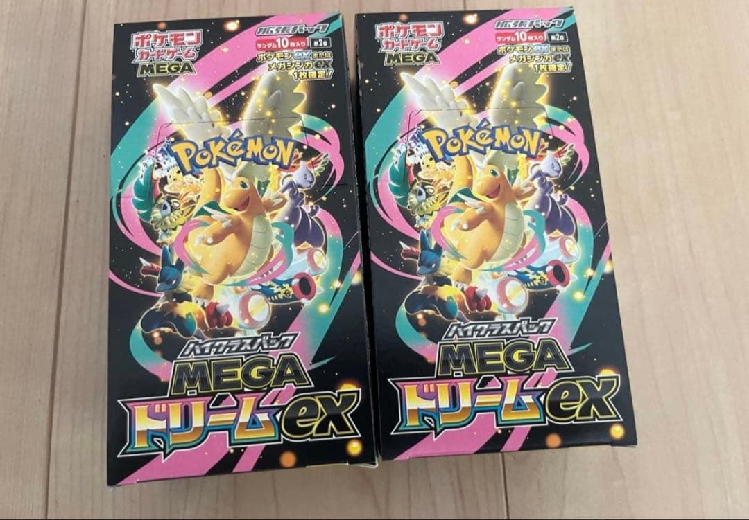 ポケモンカードゲーム MEGAメガドリームex 2BOX ペリペリなし