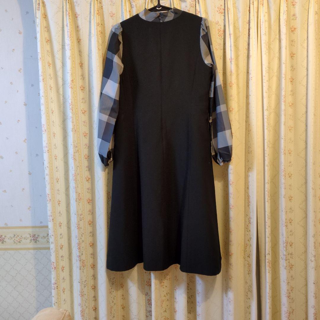 完売☆クレストブリッジ ブルーレーベル 上品ワンピース リボン チェック