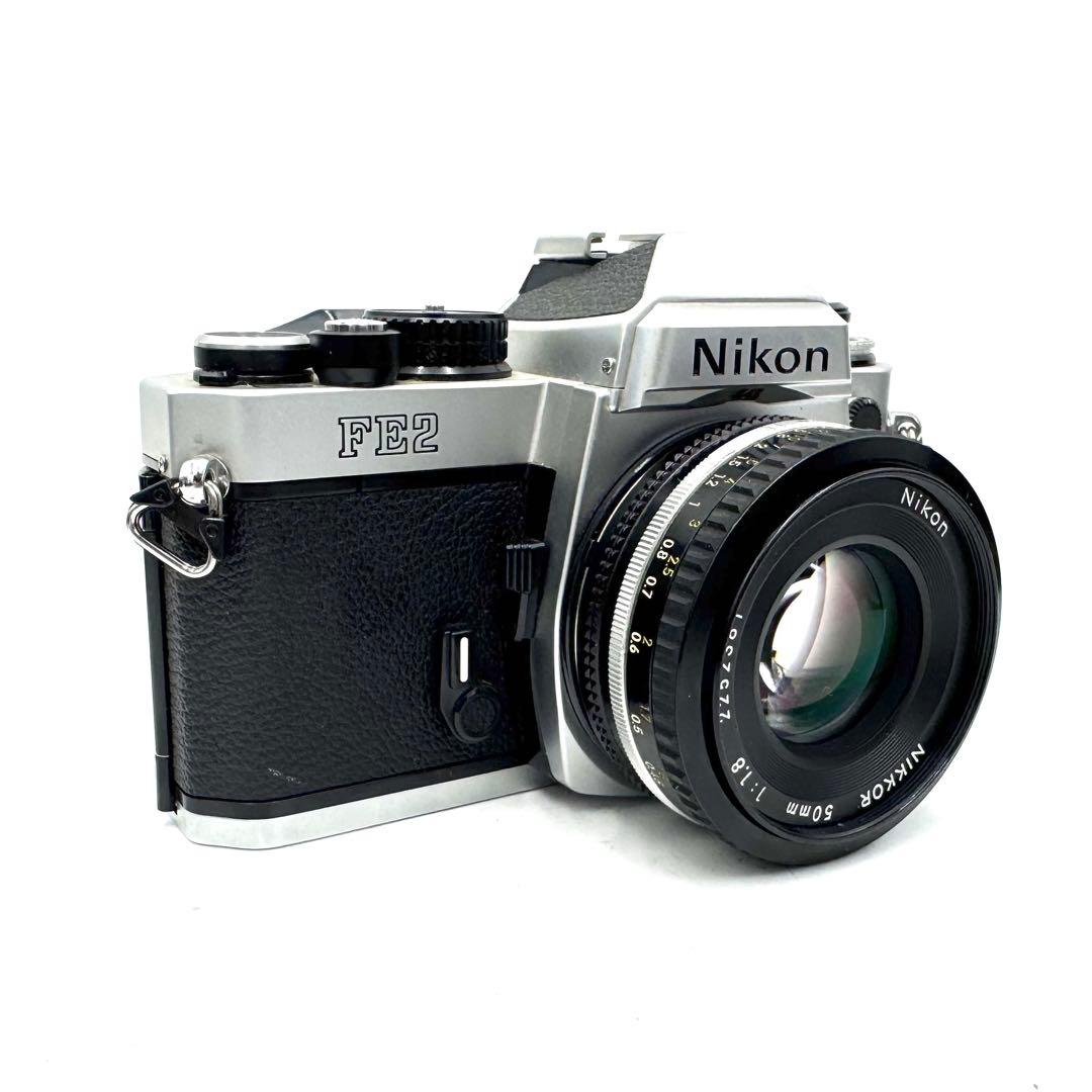 極美品 Nikon ニコン FE2 ai-s 50mm f1.8 シルバー