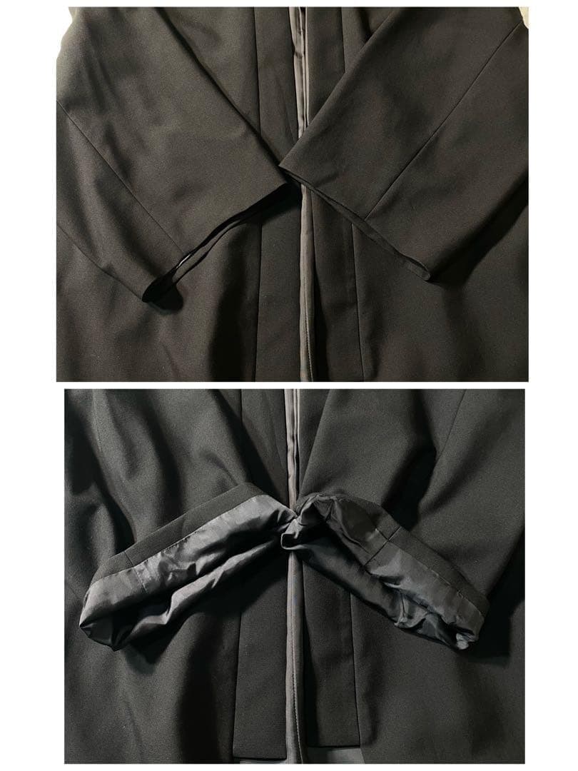 【美品】ラッドミュージシャン　ノーカラージャケット　キモノ　サイズ42　ロング丈