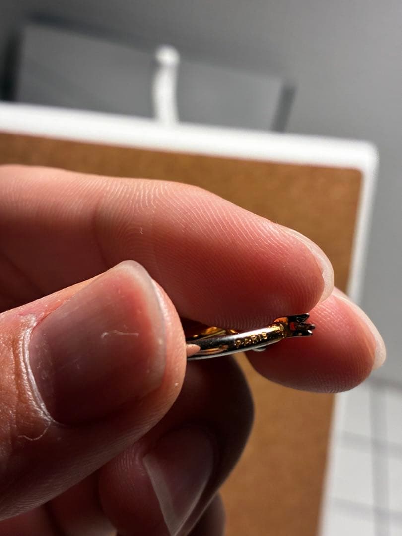 CÉLINE ゴールドトーン フープピアス