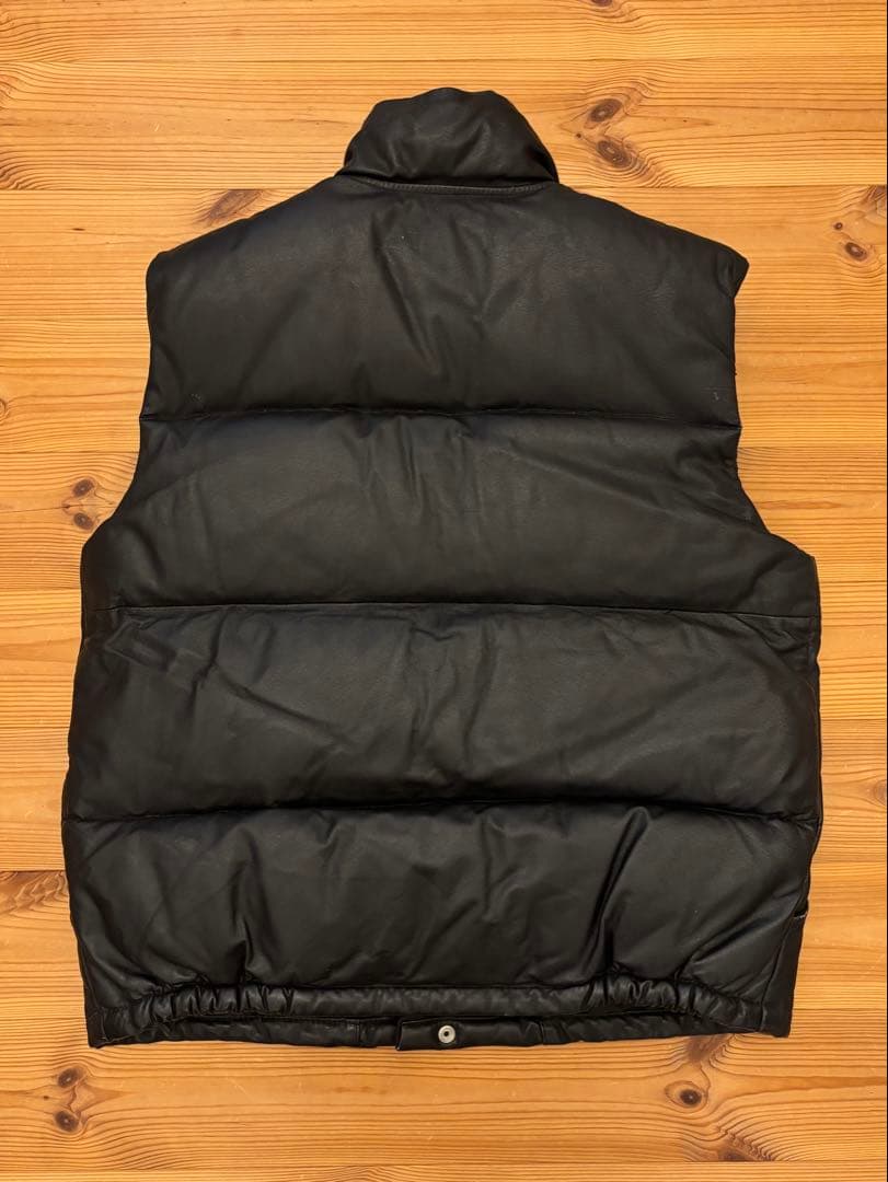 BEAMS ビームス レザー ダウンベスト / 本革 leather vest