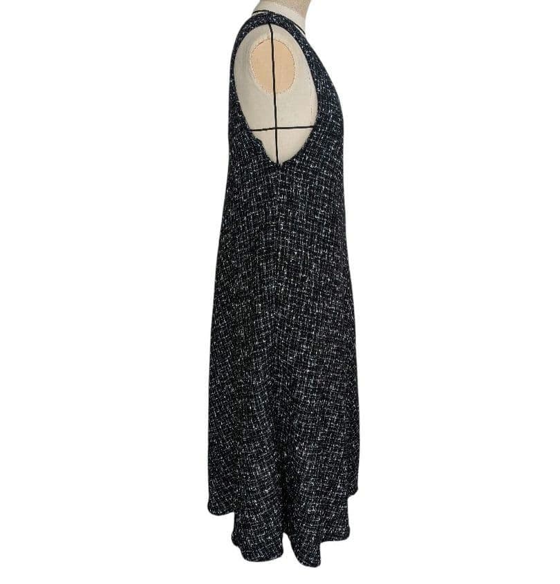 美品✨️BEARDSLEY ビアズリー ツイード フレア ワンピース　ブラック