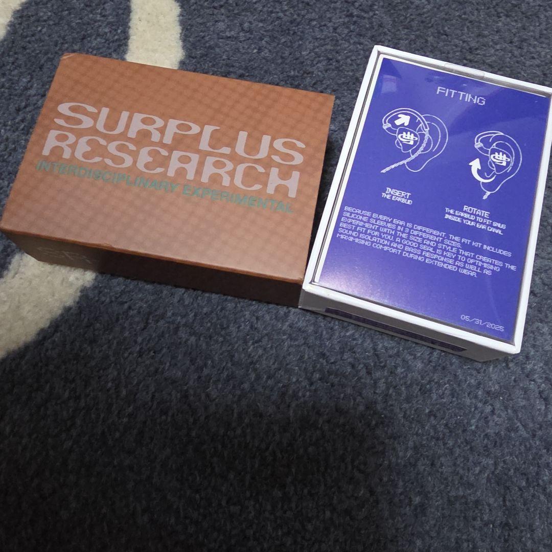 surplus research SR-002 V 3.1 イヤホン