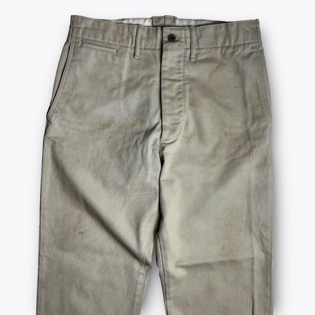 【極美品】RRL ダメージ加工 ピケ チノパンツ 月桂樹ボタン 29×30