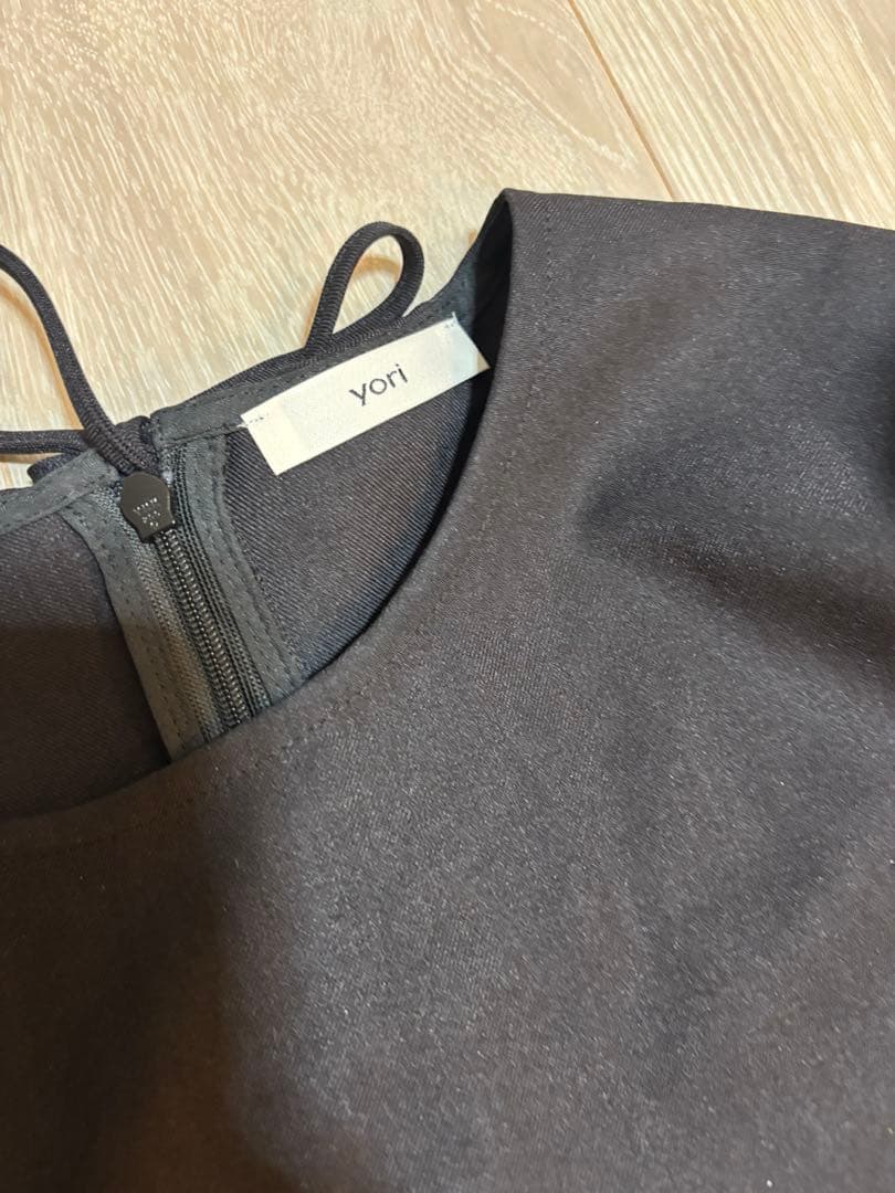 yoriヨリランダムティアードショートドレス完売ブラック黒ワンピース