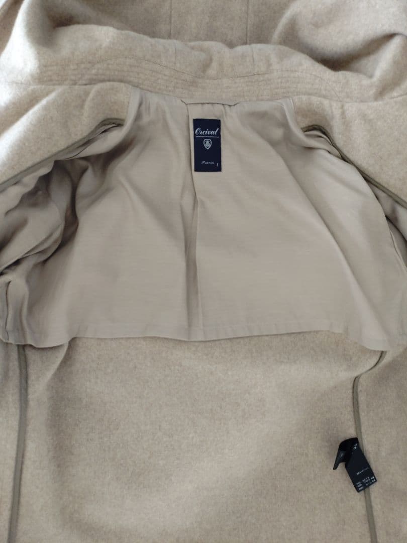 ORCIVAL ライトモッサ フーデッドブルゾン １ 新品 ウール フードコート