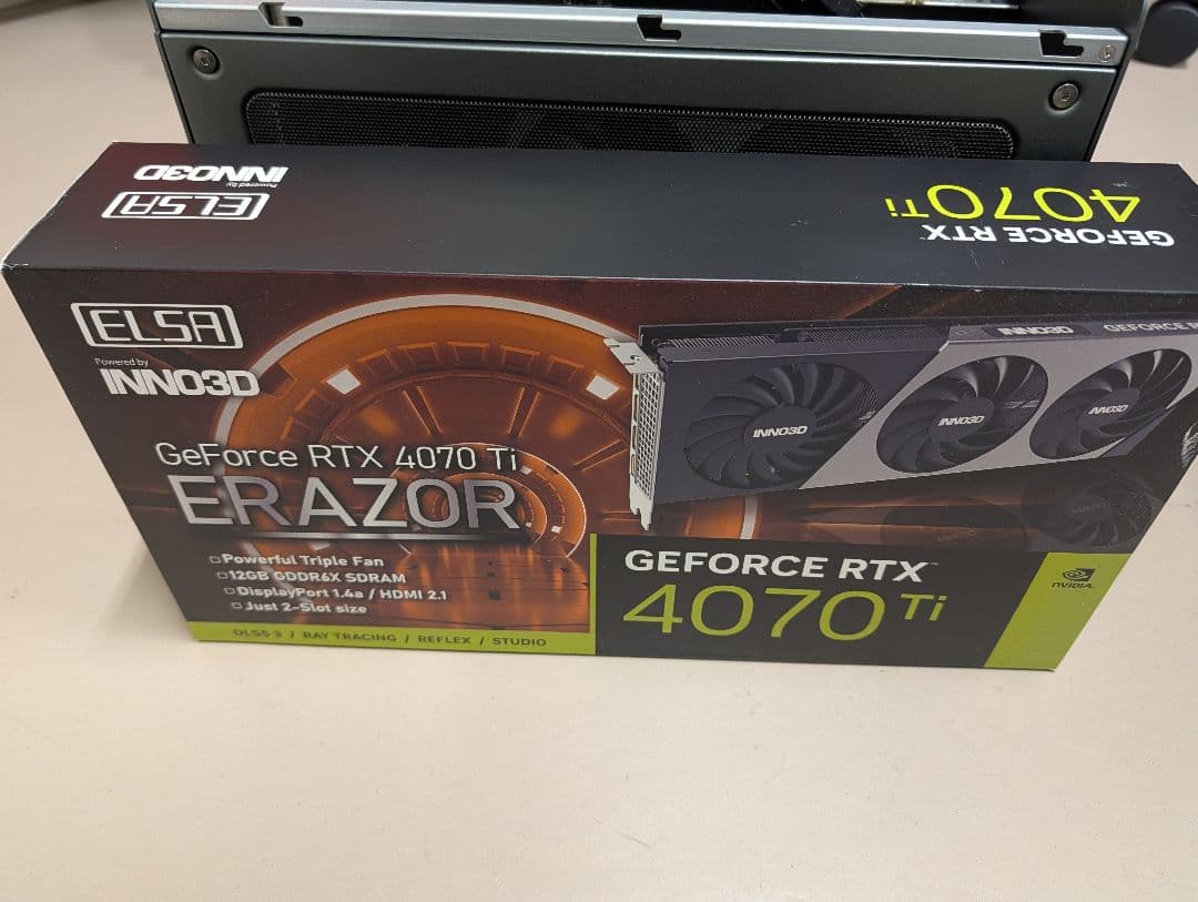 グラフィックボード・グラボ・ビデオカード ELSA GeForce RTX 4070 Ti Node Titan eGPU