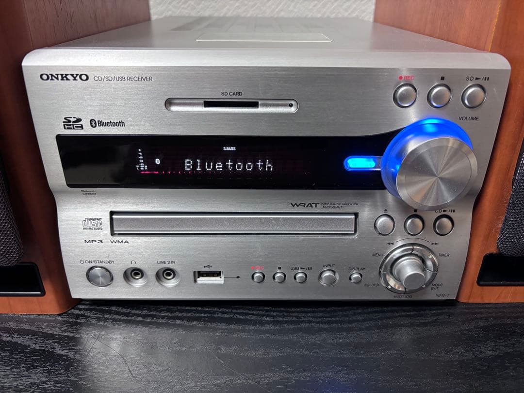 ONKYO NFR-7 CDコンポ Bluetooth対応 リモコン付き