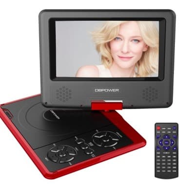 ☆メルカリ最安値☆ポータブルDVDプレーヤー 7.5インチ レッド