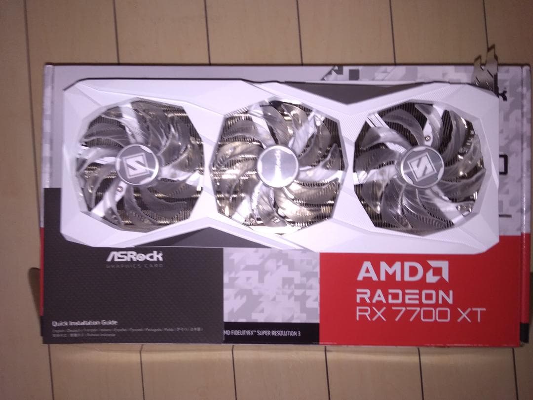 グラフィックボード・グラボ・ビデオカード ASRock RX 7700XT STEEL LEGEND 12GB OC