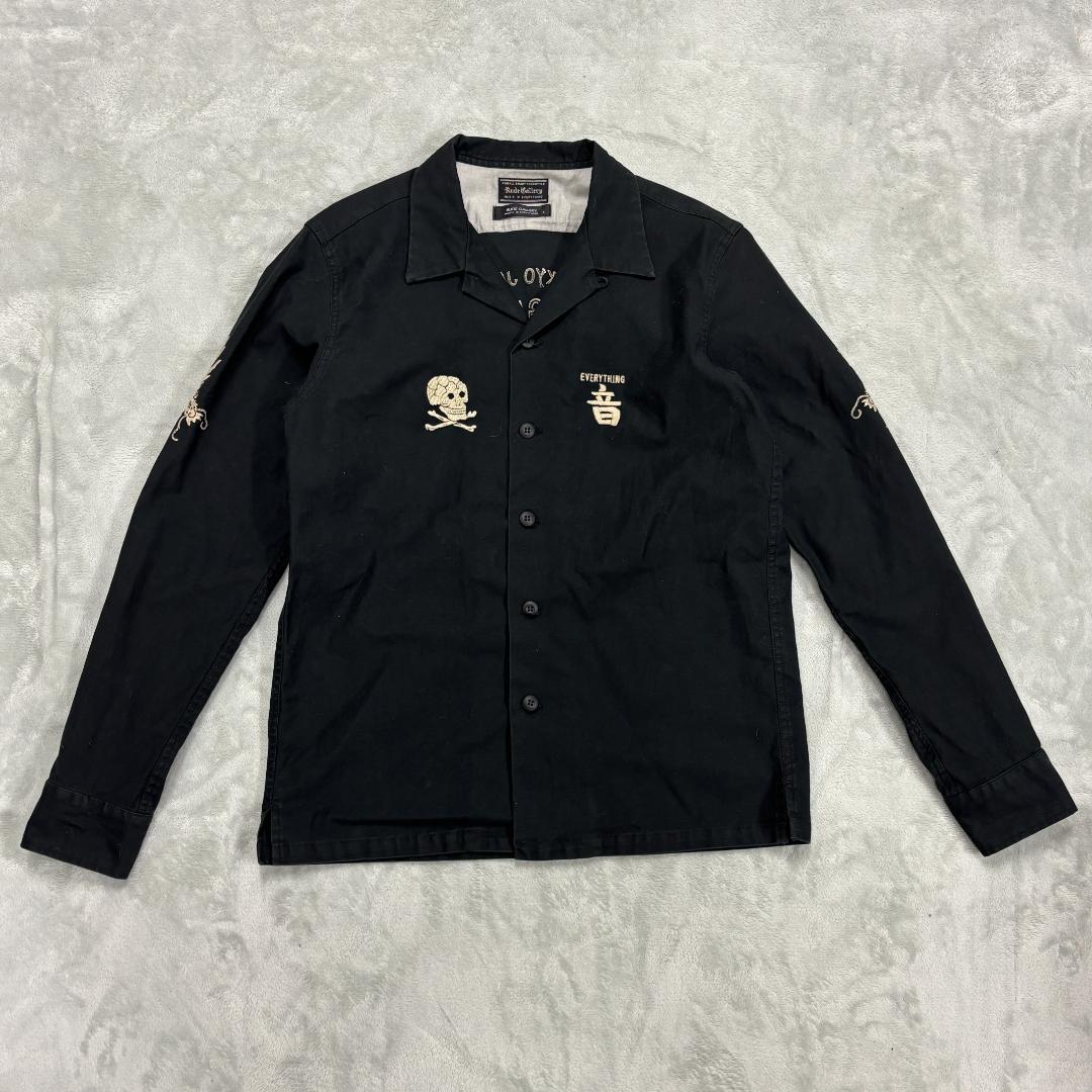 ルードギャラリー ミリタリーシャツ 刺繍ジャケット 音ジャン サイズ4 メンズ