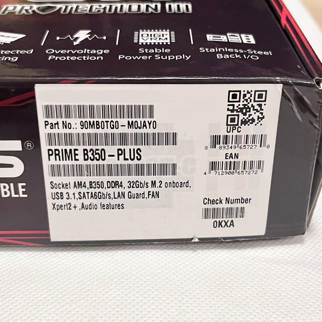 ASUS マザーボード PRIME B350-PLUS ATX