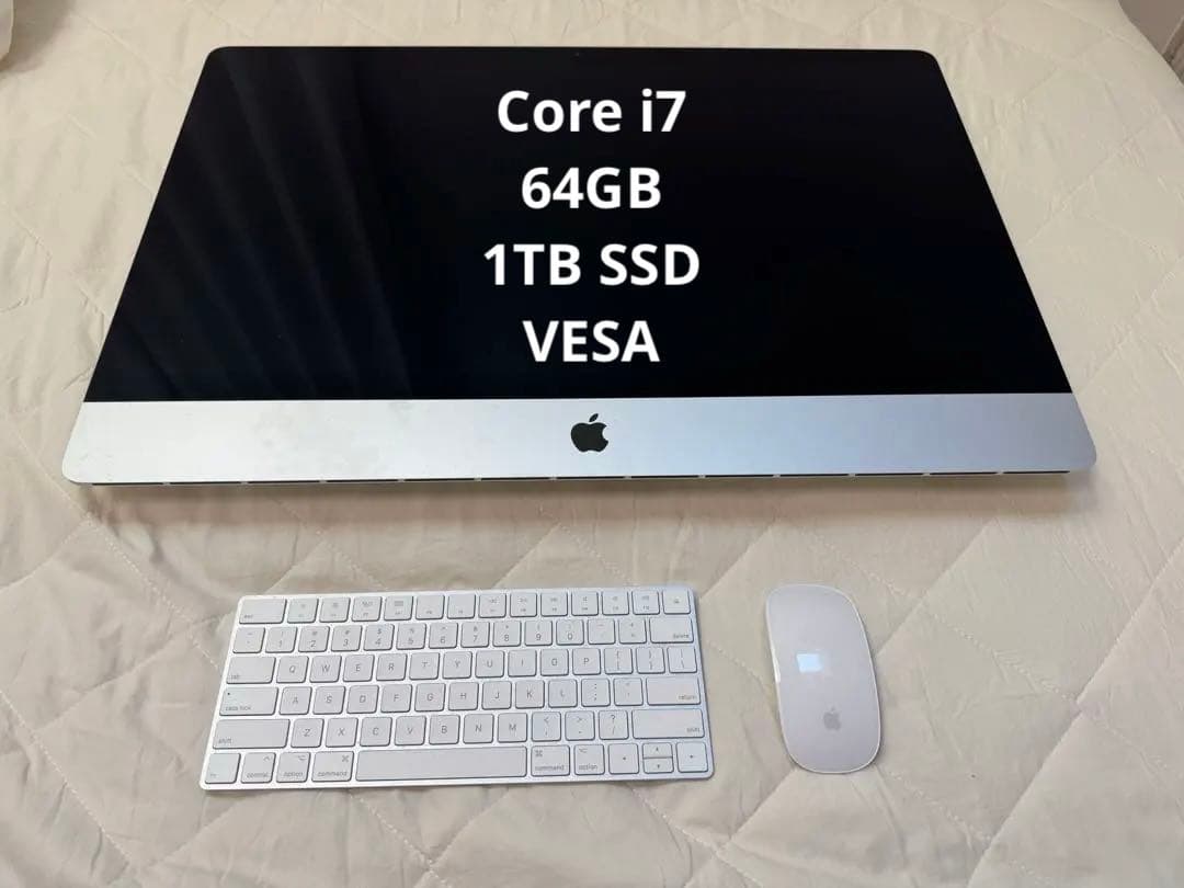 Macデスクトップ iMac (5k 27-inch, 2020)VESA 64GB 1TB SSD