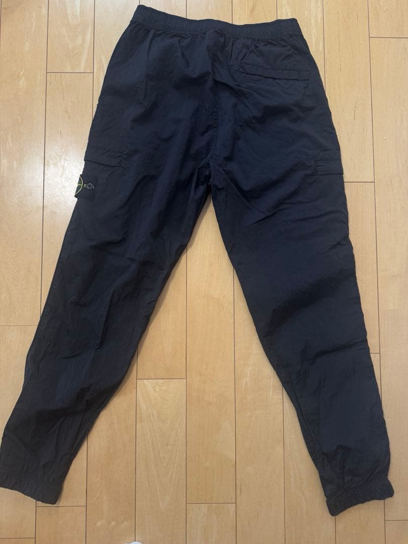 【未使用】ストーンアイランド ナイロンメタルパンツ ブラック 32