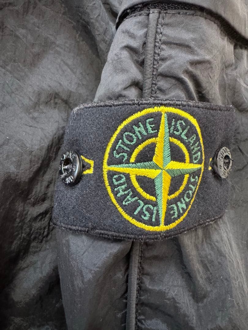 【未使用】ストーンアイランド ナイロンメタルパンツ ブラック 32