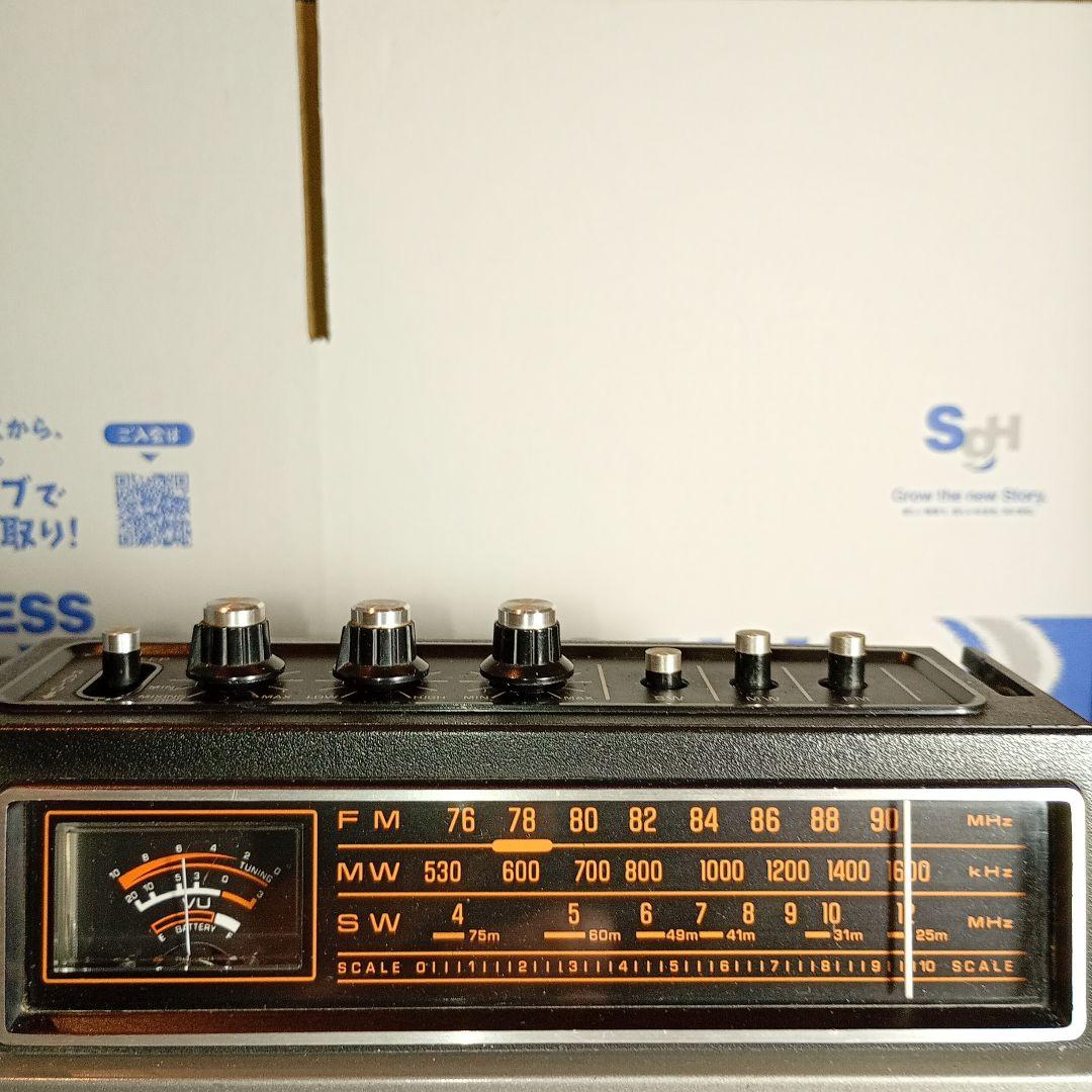 松下電器　ラジカセ　RQ-545　動作品。 電源コードとワイヤレスマイク付き