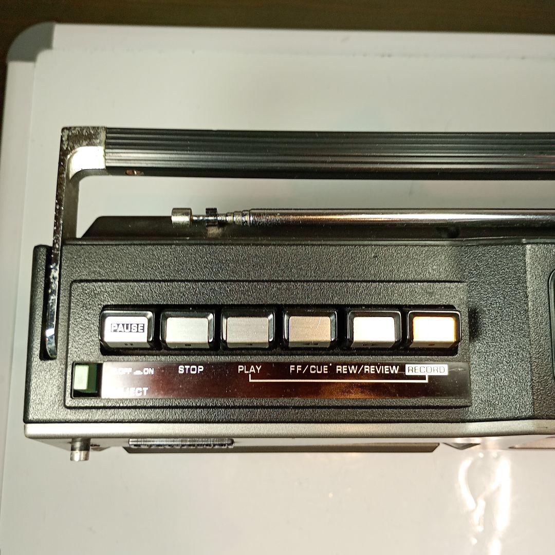 松下電器　ラジカセ　RQ-545　動作品。 電源コードとワイヤレスマイク付き